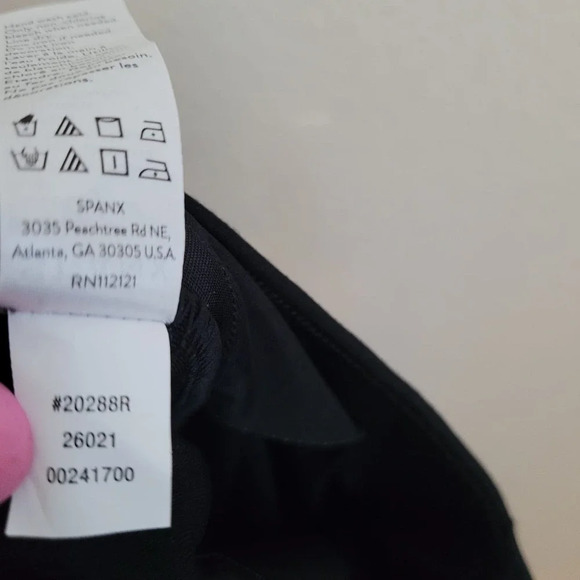 Spanx Women's Ponte Pant Size S Black Solid Sequin Trim Rayon Pockets Pull On - Picture 6 of 10